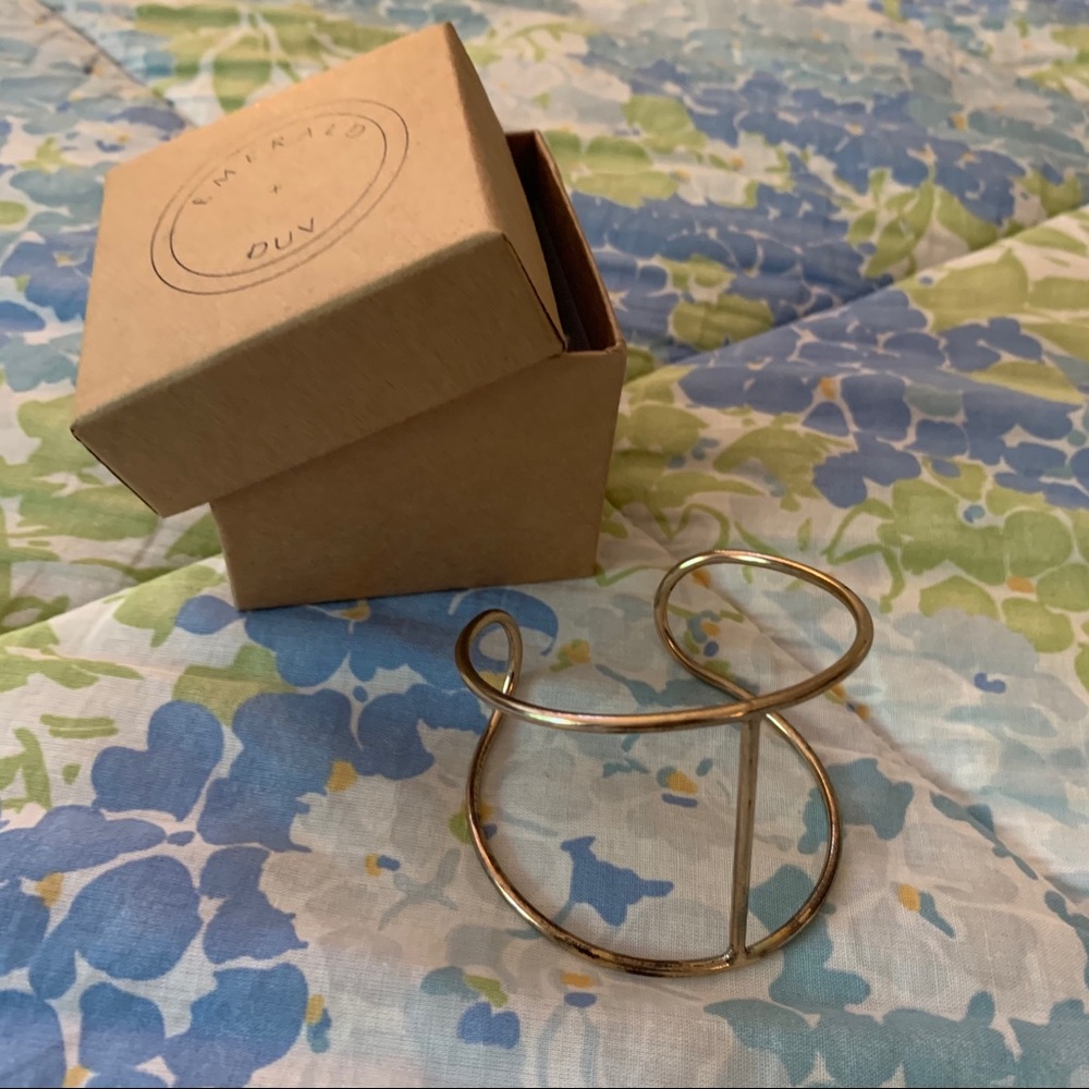 Gold cuff bracelet